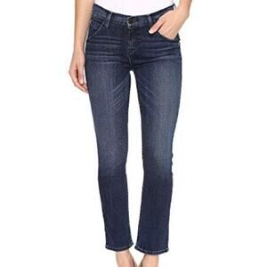 Hudson Bailee Mid-Rise Crop Baby Boot Jeans Womens Size 27 Dark Wash Casual